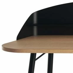 103x93x45 Designer Schreibtisch Mit Aufsatz - Viticco -Tulcea Shop 103x93x45 designer schreibtisch mit aufsatz in schwarz eiche viticco 03