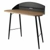 103x93x45 Designer Schreibtisch Mit Aufsatz - Viticco -Tulcea Shop 103x93x45 designer schreibtisch mit aufsatz in schwarz eiche viticco f