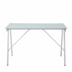 113x73x58 Glas Schreibtisch Mit Vierfußgestell - Isacco 11 113x73x58 Glas Schreibtisch Mit Vierfußgestell - Isacco -Tulcea Shop 113x73x58 glas schreibtisch mit vierfussgestell aus metall in weiss isacco 03
