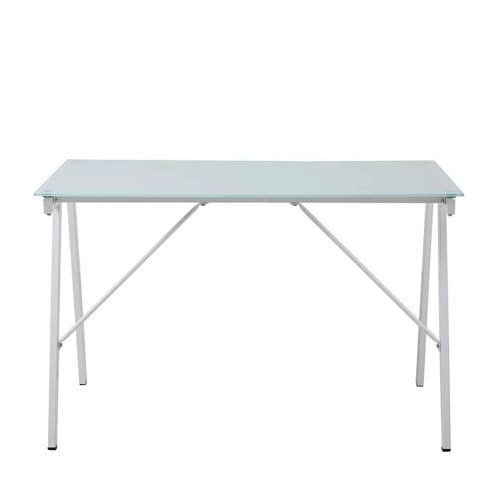 113x73x58 Glas Schreibtisch Mit Vierfußgestell - Isacco 6 113x73x58 Glas Schreibtisch Mit Vierfußgestell - Isacco – Bild 4