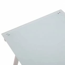 113x73x58 Glas Schreibtisch Mit Vierfußgestell - Isacco 13 113x73x58 Glas Schreibtisch Mit Vierfußgestell - Isacco -Tulcea Shop 113x73x58 glas schreibtisch mit vierfussgestell aus metall in weiss isacco 05