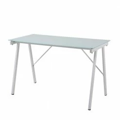 113x73x58 Glas Schreibtisch Mit Vierfußgestell - Isacco