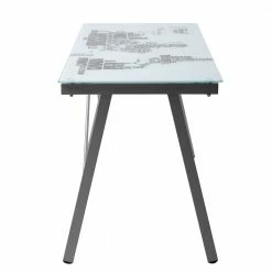 113x73x58 Schreibtisch Aus Bedrucktem Glas - Ugolina -Tulcea Shop 113x73x58 schreibtisch aus bedrucktem glas und metall ugolina 02