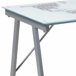 113x73x58 Schreibtisch Aus Bedrucktem Glas - Ugolina -Tulcea Shop 113x73x58 schreibtisch aus bedrucktem glas und metall ugolina 05
