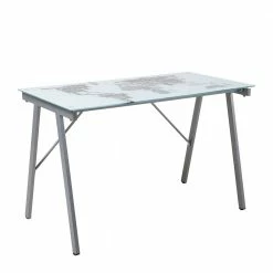 113x73x58 Schreibtisch Aus Bedrucktem Glas - Ugolina