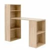 120x120x53 Schreibtisch Mit 2 Regalen - Sunset -Tulcea Shop 120x120x53 schreibtisch mit 2 regalen in holz optik sonoma eiche sunset f