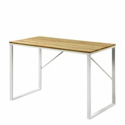 120x60 Cm Schreibtisch In Natur & Weiß - Camelo