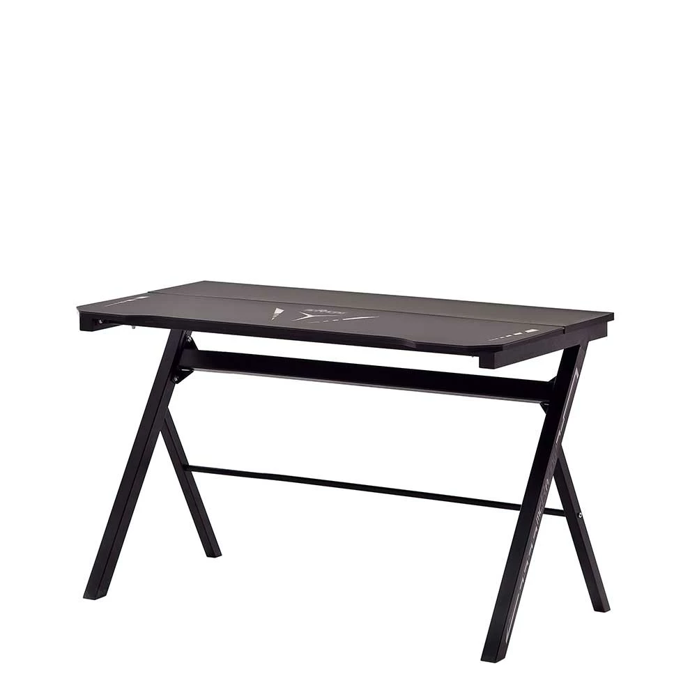 120x60 Design Schreibtisch Mit Glas & LED Licht - Deynara 2 120x60 Design Schreibtisch Mit Glas & LED Licht - Deynara