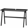 120x60 Schlichter Schreibtisch In Schwarz - Hylo -Tulcea Shop 120x60 schlichter schreibtisch in schwarz aus gummibaum massivholz hylo f