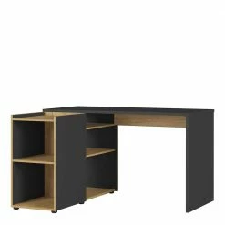 129x107 Schreibtisch In Wildeiche & Grau - Anijella