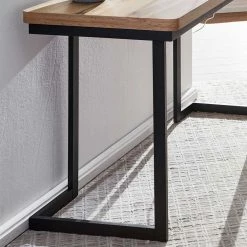140x55 Schreibtisch In Eiche Optik - Sharkona -Tulcea Shop 140x55 schreibtisch in eiche optik mit buegelgestell in schwarz sharkona 03