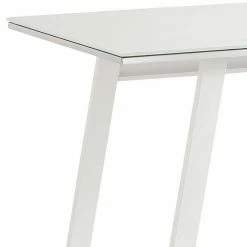 140x60 Design Schreibtisch Mit Weißglas Platte - Thiano 9 140x60 Design Schreibtisch Mit Weißglas Platte - Thiano -Tulcea Shop 140x60 design schreibtisch mit weissglas platte und buegelgestell thiano 02