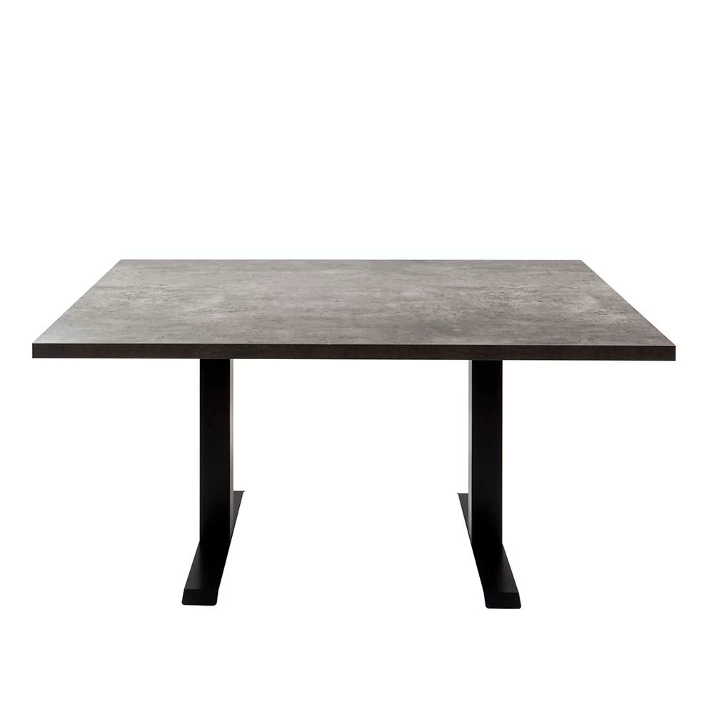 140x90 Moderner Tisch in Betonoptik & Schwarz - Rocca 140x90 Moderner Tisch In Betonoptik & Schwarz - Rocca -Tulcea Shop 140x90 moderner tisch in betonoptik schwarz durch koerperdruck verstellbar rocca 02