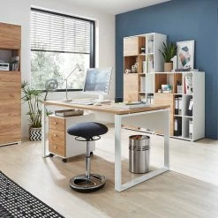 Alternative view of 158x75x79 Büro Arbeitstisch Zweifarbig - Situatica