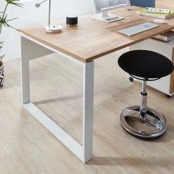 158x75x79 Büro Arbeitstisch Zweifarbig - Situatica 12 158x75x79 Büro Arbeitstisch Zweifarbig - Situatica -Tulcea Shop 158x75x79 buero arbeitstisch zweifarbig in weiss wildeiche dekor situatica 04