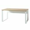 158x75x79 Büro Arbeitstisch Zweifarbig - Situatica 2 158x75x79 Büro Arbeitstisch Zweifarbig - Situatica -Tulcea Shop 158x75x79 buero arbeitstisch zweifarbig in weiss wildeiche dekor situatica f