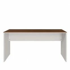 Alternative view of 158x75x79 Schreibtisch In Creme & Nussbaum - Laxie
