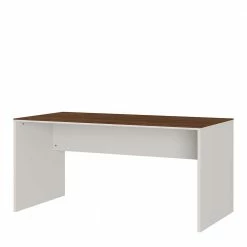 158x75x79 Schreibtisch In Creme & Nussbaum - Laxie