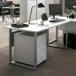 160x75 Bürotisch Schreibtisch In Modernem Design - Elonis -Tulcea Shop 160x75 buerotisch schreibtisch in modernem design mit buegelgestell elonis 04