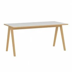 160x80 Schreibtisch Im Skandinavischen Stil - Pronada -Tulcea Shop 160x80 schreibtisch im skandinavischen stil in weiss wildeichefarben pronada 03