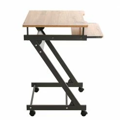 60x75x49 Mobiler Computertisch In Eiche Optik - Matanzas -Tulcea Shop 60x75x49 mobiler computertisch in eiche optik und anthrazit matanzas 04