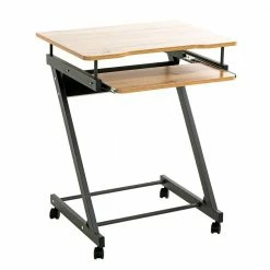 60x75x49 Mobiler Computertisch In Eiche Optik - Matanzas