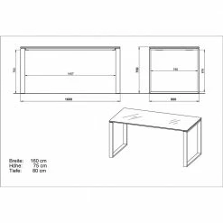 Büro Arbeitstisch In Weiß Mit Glas - Fidania 11 Büro Arbeitstisch In Weiß Mit Glas - Fidania -Tulcea Shop buero arbeitstisch in weiss mit glas metall buegelgestell 160x80 fidania 04