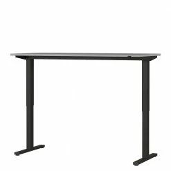 Büro Schreibtisch In Lichtgrau & Schwarz - Ofledio
