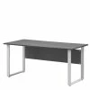 Büro Schreibtisch Mit Bügelgestell - Loshos 1 Büro Schreibtisch Mit Bügelgestell - Loshos -Tulcea Shop buero schreibtisch mit buegelgestell in anthrazit silberfarben loshos f