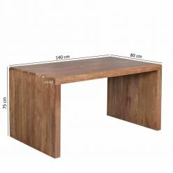 Bürotisch Drolivio Aus Akazienholz -Tulcea Shop buerotisch akazienholz schlicht drolivio 05