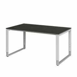 Bürotisch Gropada In Grau Weiß