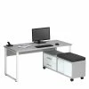 Bürotisch & Großer Rollcontainer Modern - Tederana (zweiteilig) 1 Bürotisch & Großer Rollcontainer Modern - Tederana (zweiteilig) -Tulcea Shop buerotisch grosser rollcontainer modern in grau weiss tederana f