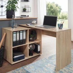 Alternative view of Bürotisch Mit Regal In Sonoma-Eiche - Agenda