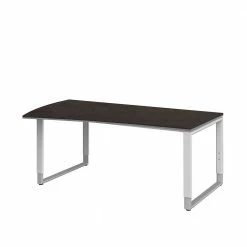 Computer Schreibtisch Abisek In Braun Silber