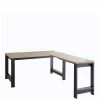 Country Style Eckschreibtisch Zweifarbig - Joe 2 Country Style Eckschreibtisch Zweifarbig - Joe -Tulcea Shop country style eckschreibtisch zweifarbig in dunkelgrau eiche optik joe f