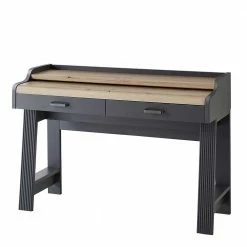 Tulcea Shop -Tulcea Shop design pc tisch mit rollcontainer in grau eiche optik country joe 02