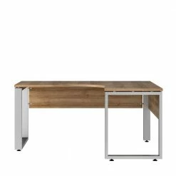 Eckbürotisch In Eiche Dekor - Hatlantico -Tulcea Shop eckbuerotisch in eiche dekor und alufarben made in germany hatlantico 02