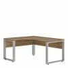 Eckschreibtisch In Eiche Holzoptik - Hatlantico -Tulcea Shop eckschreibtisch in eiche holzoptik und alufarben buegelgestell hatlantico f