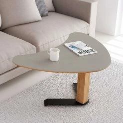 Ecktisch In Beigegrau & Wildeiche - Hulmane -Tulcea Shop ecktisch in beigegrau wildeiche durch koerperdruck hoehenverstellbar hulmane 02