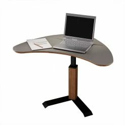 Ecktisch In Beigegrau & Wildeiche - Hulmane