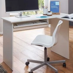 EDV Schreibtisch Mit Regal - Winkelform - Candyon 12 EDV Schreibtisch Mit Regal - Winkelform - Candyon -Tulcea Shop edv schreibtisch mit regal winkelform in weiss 120x76x140 candyon 04