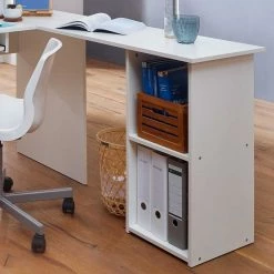 EDV Schreibtisch Mit Regal - Winkelform - Candyon 13 EDV Schreibtisch Mit Regal - Winkelform - Candyon -Tulcea Shop edv schreibtisch mit regal winkelform in weiss 120x76x140 candyon 05