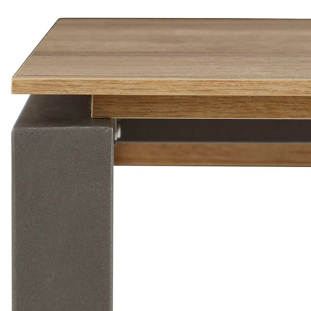 Eleganter Schreibtisch In Eichefarben - Dembley 7 Eleganter Schreibtisch In Eichefarben - Dembley – Bild 5