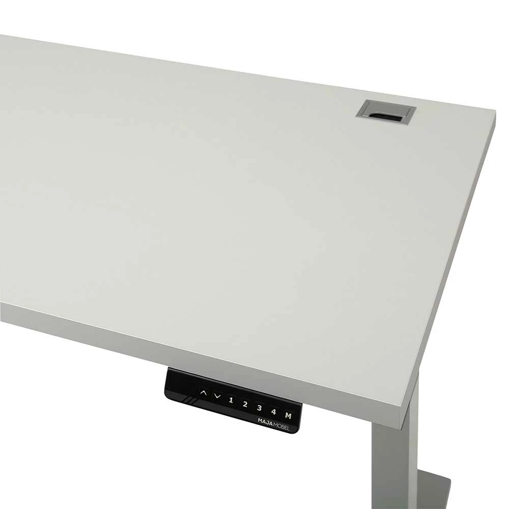 Elektrisch Verstellbarer Bürotisch In Hellgrau - Madalas 8 Elektrisch Verstellbarer Bürotisch In Hellgrau - Madalas – Bild 6