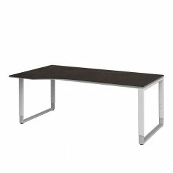 Freiform Schreibtisch Abisek In Grau-Braun