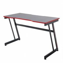 Gamer PC Tisch In Schwarz Mit Rot - Dicampo