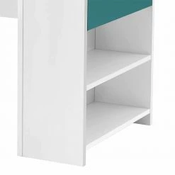 Großer Schreibtisch Norella Mit Regal Zwei Fächer Und Klappe 13 Großer Schreibtisch Norella Mit Regal Zwei Fächer Und Klappe -Tulcea Shop grosser schreibtisch regal zwei faecher und klappe weiss petrol norella 05