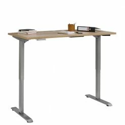 Hochwertiger Schreibtisch Mit Höhenverstellung - Alberto -Tulcea Shop hochwertiger schreibtisch mit hoehenverstellung in wildeiche grau alberto 03