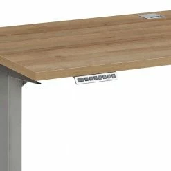 Hochwertiger Schreibtisch Mit Höhenverstellung - Alberto -Tulcea Shop hochwertiger schreibtisch mit hoehenverstellung in wildeiche grau alberto 05