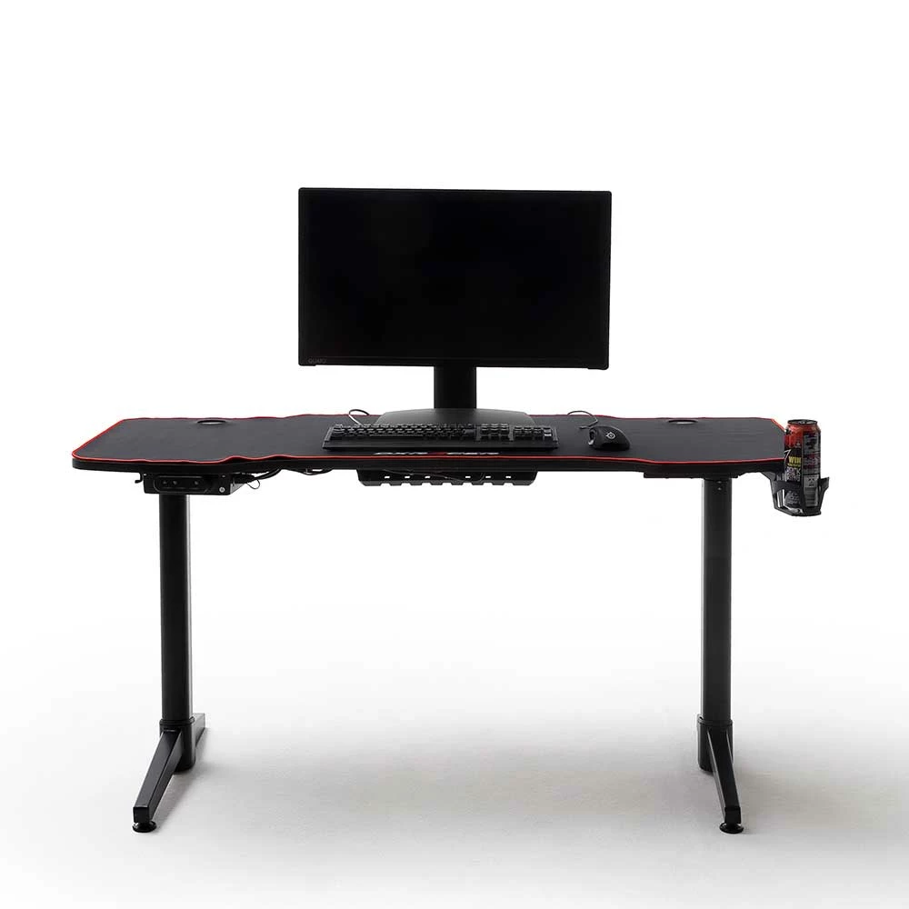 Höhenverstellbarer Gaming PC Tisch In Schwarz - Pelevas 6 Höhenverstellbarer Gaming PC Tisch In Schwarz - Pelevas – Bild 4